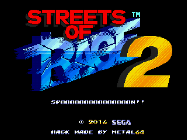 Tick in Streets of Rage 2 Title Screen